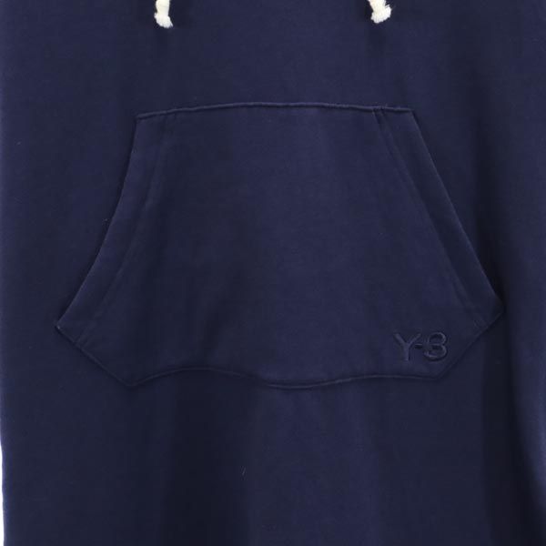 Y-3 ワイスリー ロゴ刺繍 半袖 フレンチスリーブ ワンピース S ネイビー レディース