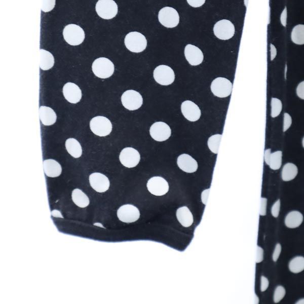 marimekko マリメッコ ドット柄 長袖 ロングワンピース S 黒系 レディース