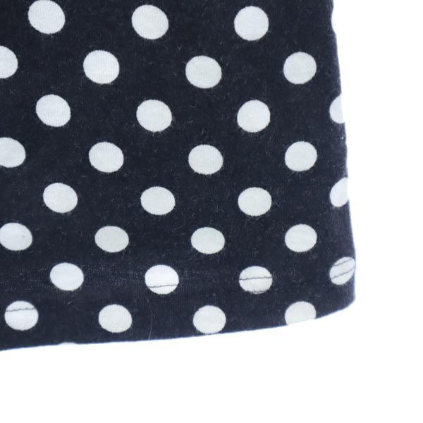 marimekko マリメッコ ドット柄 長袖 ロングワンピース S 黒系 レディース