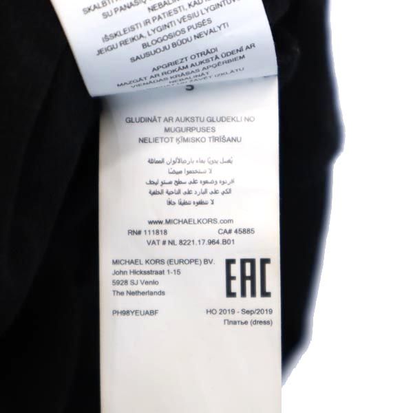 Michael Kors マイケルコース ラメ総柄 長袖 ワンピース M 黒系 レディース