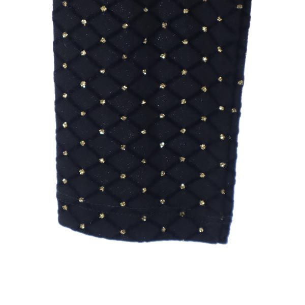 Michael Kors マイケルコース ラメ総柄 長袖 ワンピース M 黒系 レディース