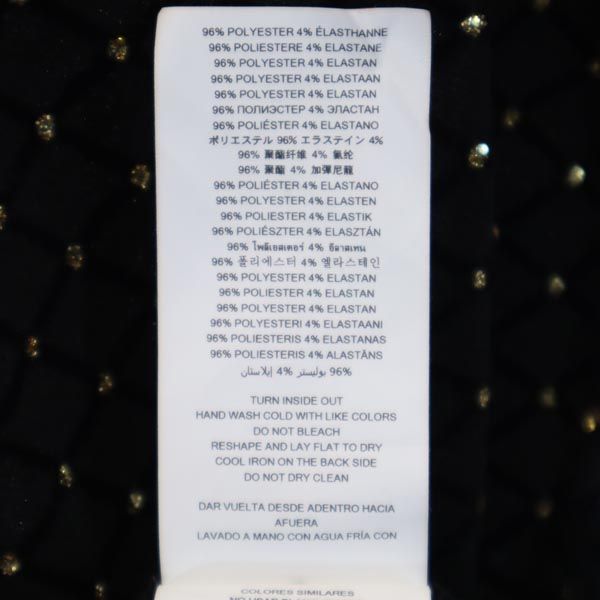 Michael Kors マイケルコース ラメ総柄 長袖 ワンピース M 黒系 レディース