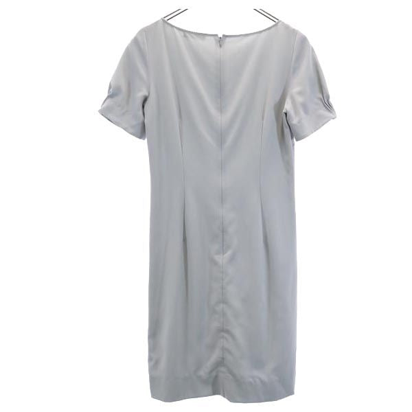 ANTEPRIMA アンテプリマ ウールブレンド 半袖 ワンピース 38 グレー系 バックジップ レディース