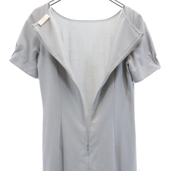 ANTEPRIMA アンテプリマ ウールブレンド 半袖 ワンピース 38 グレー系 バックジップ レディース