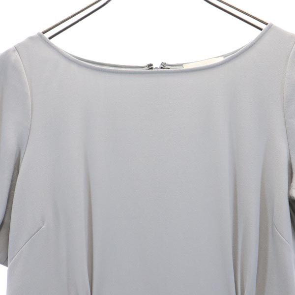 ANTEPRIMA アンテプリマ ウールブレンド 半袖 ワンピース 38 グレー系 バックジップ レディース