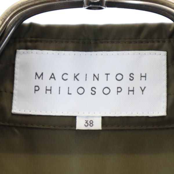 MACKINTOSH PHILOSOPHY マッキントッシュフィロソフィー 三陽商会 トレンチコート 38 カーキグリーン レディース