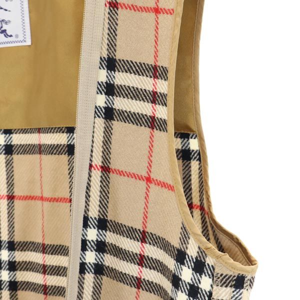 Burberrys バーバリーズ 90s チェック柄 ジャケット 9AR ベージュ×黒×赤 ライナー レディース