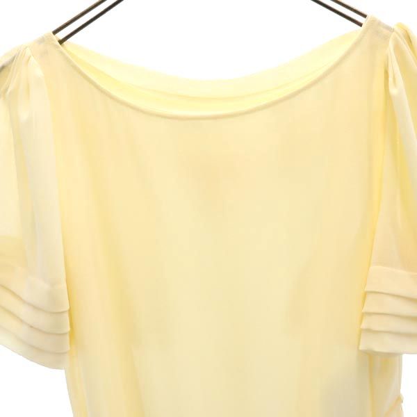 SEE BY CHLOE シーバイクロエ 半袖 ウエストリボン シフォン ワンピース 34 ベージュ系 レディース