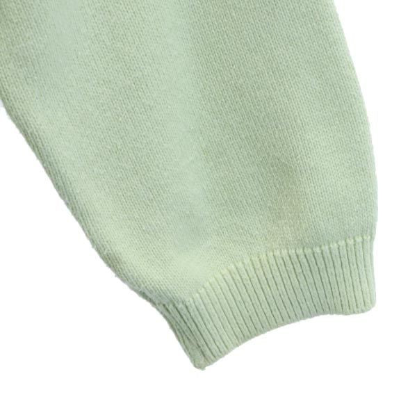 PUBLIC TOKYO パブリックトウキョウ 日本製 長袖 デザイン セーター FREE グリーン系 ニット レディース