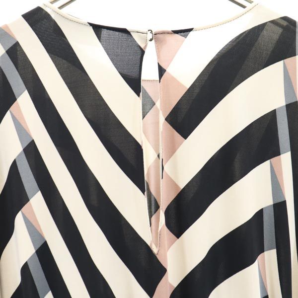 LANVIN ランバン 総柄 長袖 ドルマンスリーブ ワンピース T34 レディース