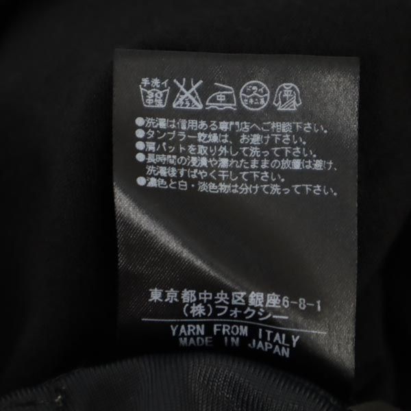 FOXEY NEW YORK フォクシーニューヨーク 日本製 長袖 ワンピース 38 黒 レディース