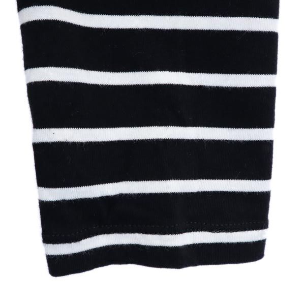 Kate Spade ケイトスペード ボーダー柄 長袖 ワンピース S 黒×白 レディース