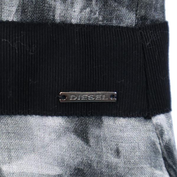 未使用 DIESEL ディーゼル 総柄 長袖 ワンピース S 黒系 レディース