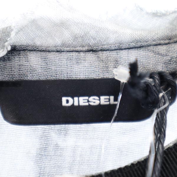 未使用 DIESEL ディーゼル 総柄 長袖 ワンピース S 黒系 レディース