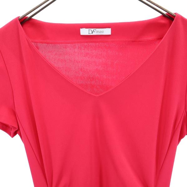 ディーエフスタジオ 日本製 半袖 ワンピース 2 ピンク系 DF STUDIO レディース