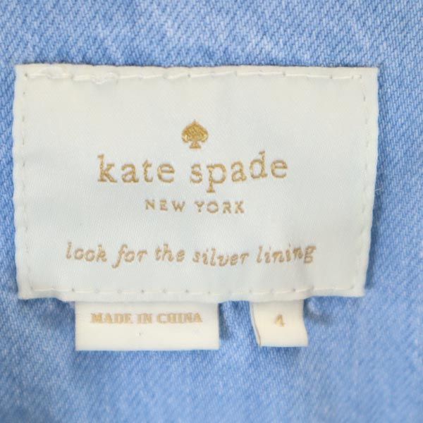 Kate Spade ケイトスペード ノースリーブ デニム ワンピース 4 レディース