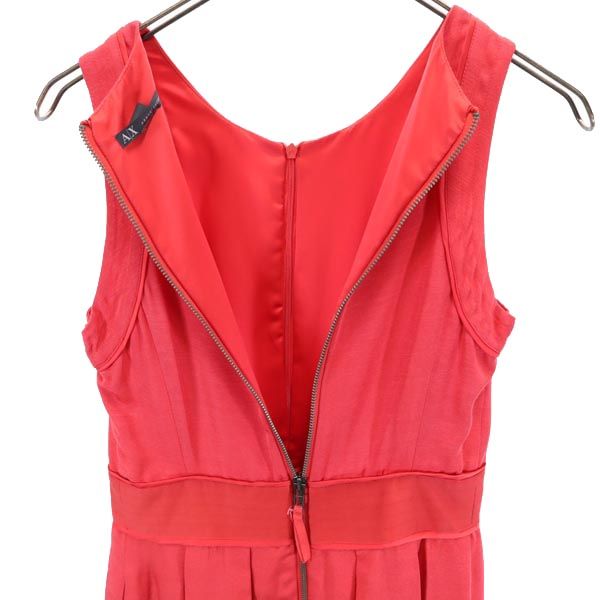 ARMANI EXCHANGE アルマーニエクスチェンジ ノースリーブ ワンピース 2 赤 レディース