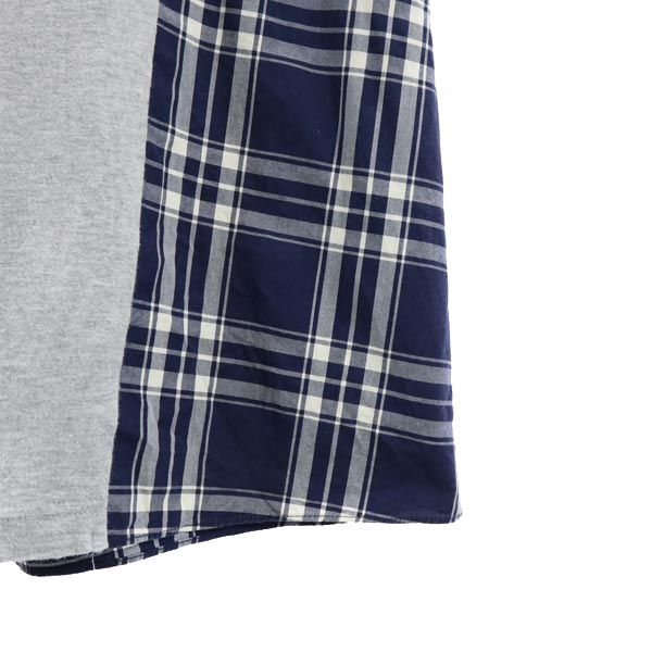 MACKINTOSH PHILOSOPHY マッキントッシュフィロソフィー 日本製 三陽商会 ノースリーブ ワンピース 38 グレー×ネイビー レディース