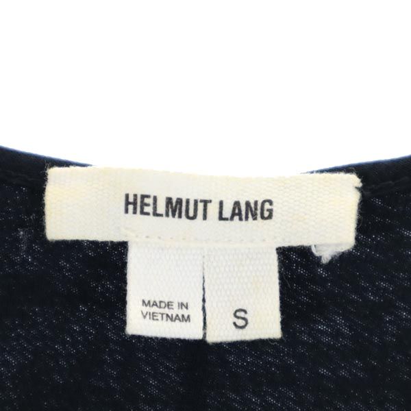 ヘルムートラング 半袖 フレンチスリーブ ワンピース S 黒 HELMUT LANG レディース