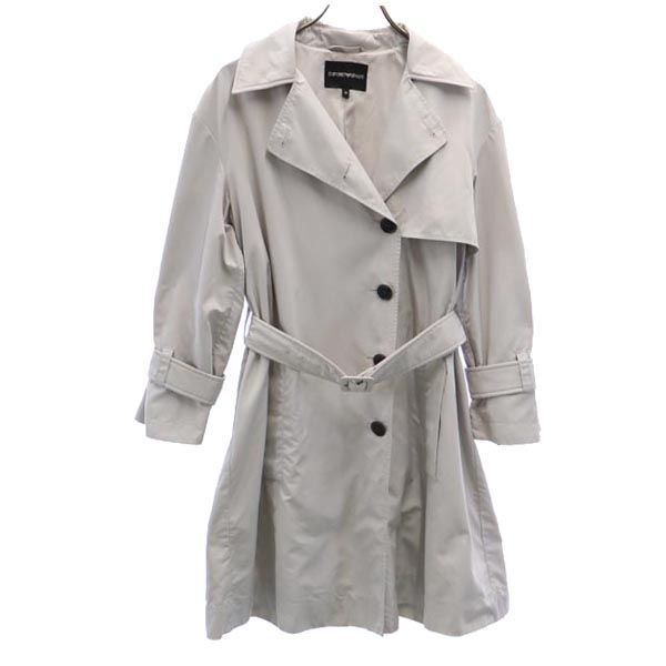 Emporio Armani エンポリオアルマーニ トレンチコート 38 グレー レディース