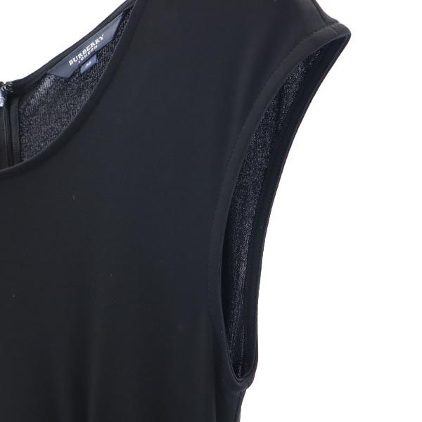 BURBERRY バーバリー 三陽商会 ノースリーブ ワンピース 38 黒 レディース