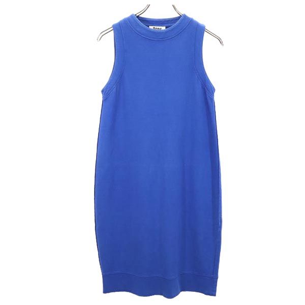 ACNE STUDIOS アクネストゥディオズ ノースリーブ カットオフ ワンピース XS ブルー系 レディース