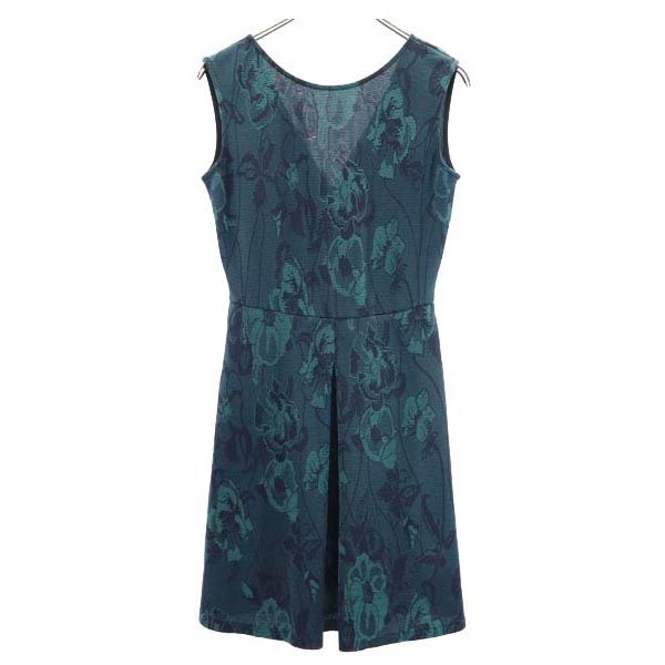 MAX&CO マックスアンドコー 総柄 ノースリーブ ワンピース M グリーン系 レディース