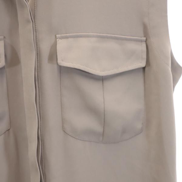 ALLSAINTS オールセインツ ノースリーブ シャツワンピース UK4(US0) ベージュ系 レディース