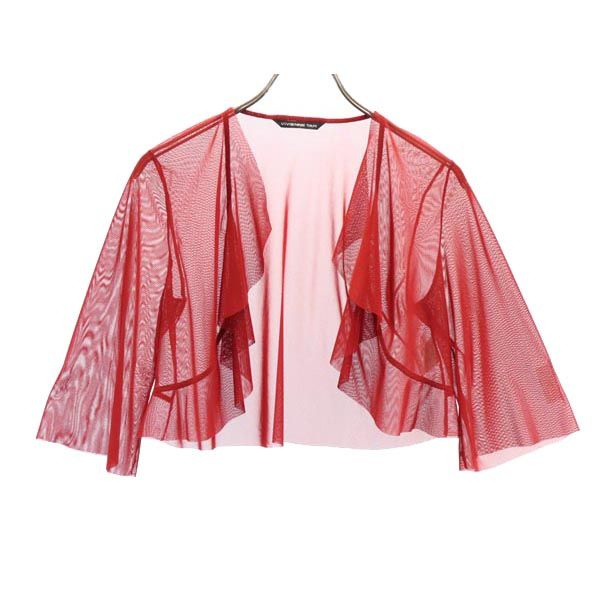 VIVIENNE TAM ヴィヴィアンタム ノースリーブ ボレロ付き ワンピース 1 赤 セットアップ スーツ レディース