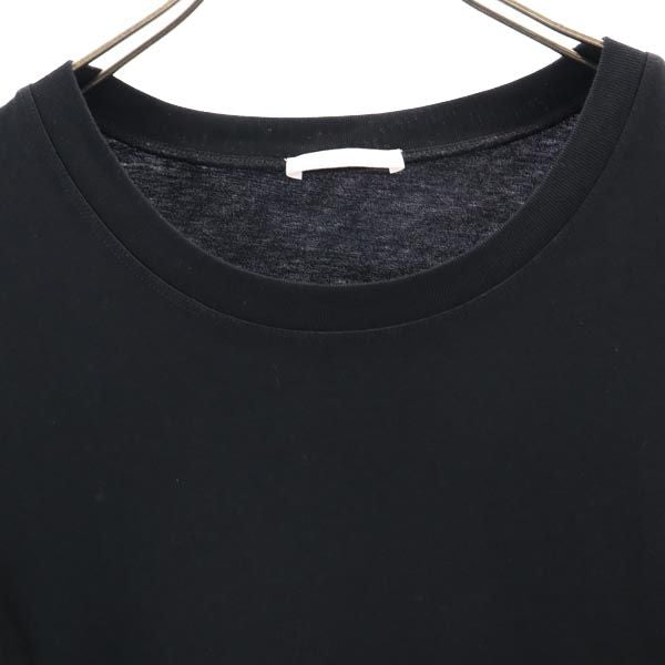 SEE BY CHLOE シーバイクロエ 半袖 ドッキング ワンピース S 黒 裾スカラップ レディース