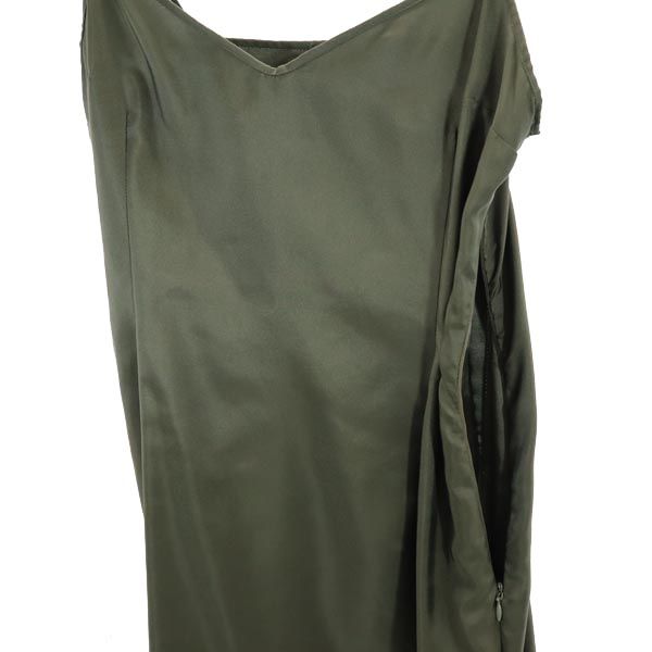 MAX&CO マックスアンドコー キャミワンピース 40 グリーン系 サイドジップ レディース