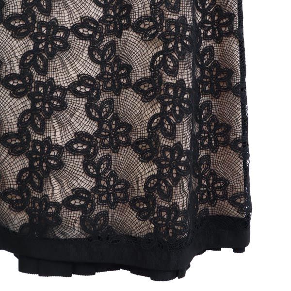 MARC BY MARC JACOBS マークバイマークジェイコブス ノースリーブ レース ワンピース 2 ブラック系 バックジップ レディース