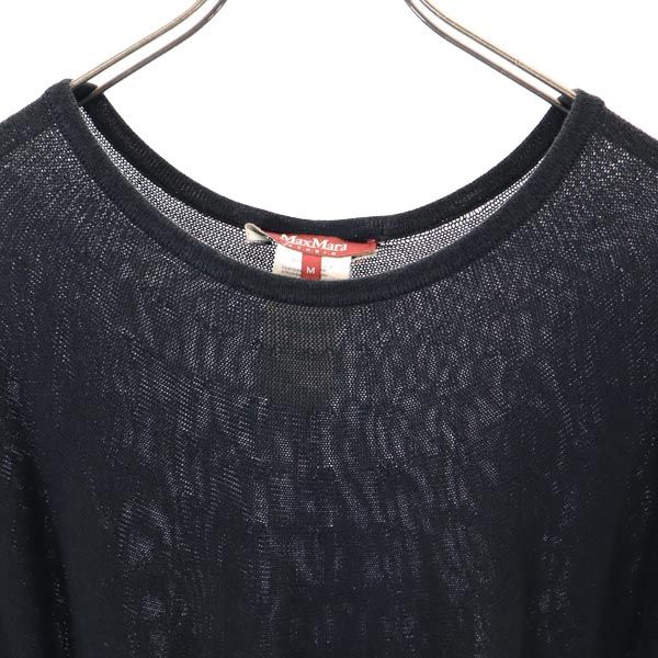 MAX MARA マックスマーラ 半袖 ニット ワンピース M ブラック系 レディース