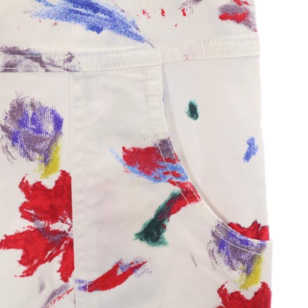 SEE BY CHLOE シーバイクロエ 総柄 半袖 ワンピース USA2 ホワイト系 バックジップ レディース