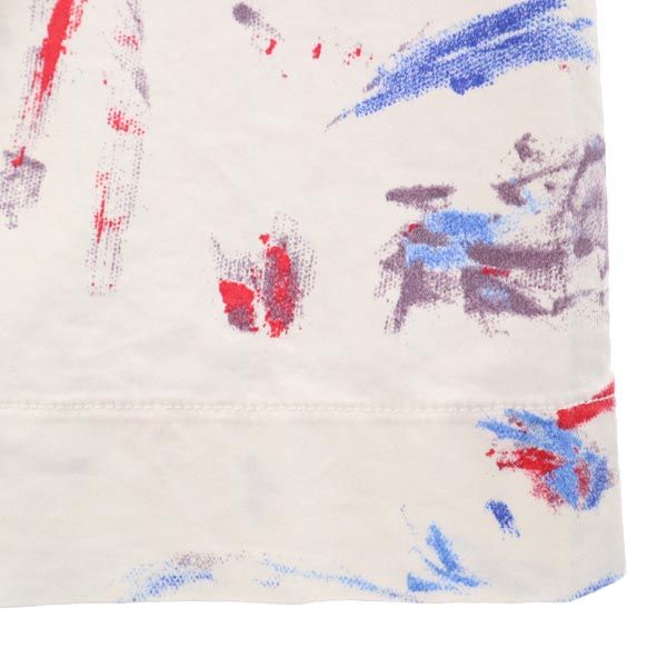 SEE BY CHLOE シーバイクロエ 総柄 半袖 ワンピース USA2 ホワイト系 バックジップ レディース