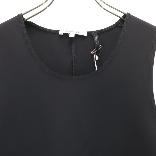 未使用 HELMUT LANG ヘルムートラング ノースリーブ ワンピース S ブラック系 レディース