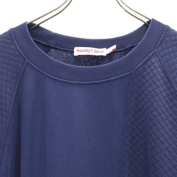 SEE BY CHLOE シーバイクロエ 半袖 ワンピース USA4 ネイビー系 レディース