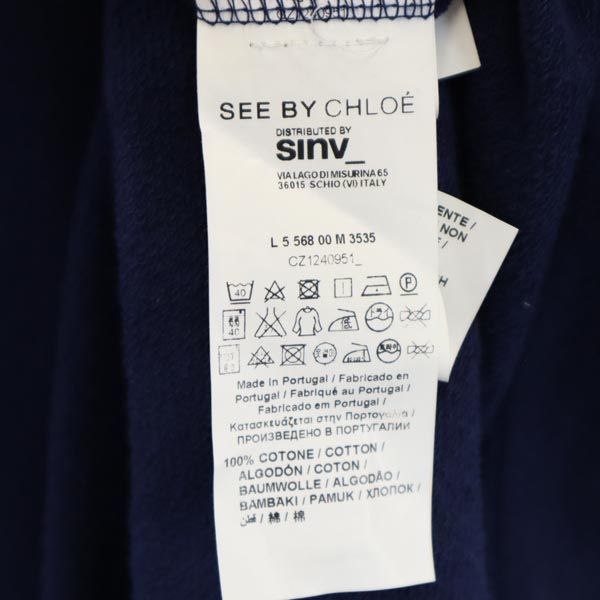 SEE BY CHLOE シーバイクロエ 半袖 ワンピース USA4 ネイビー系 レディース