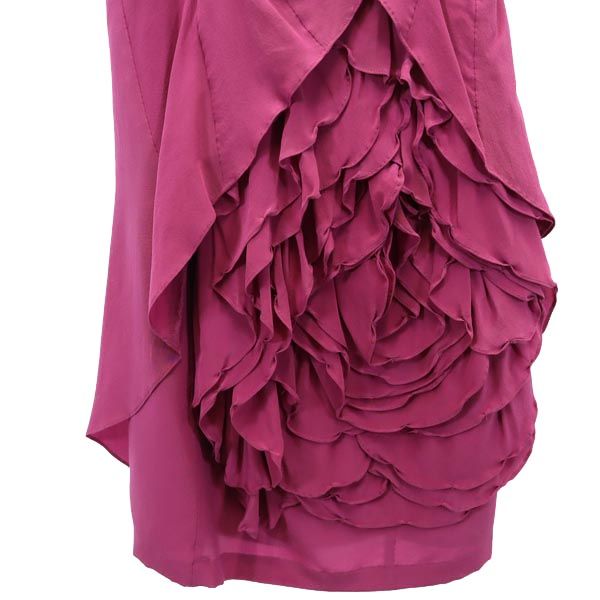 Diagram ダイアグラム シルク キャミワンピース 36 パープル系 バックジップ レディース