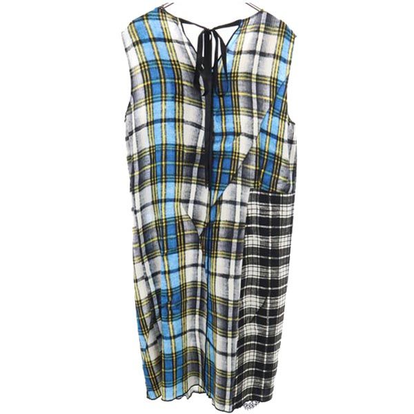 MARC JACOBS マークジェイコブス チェック柄 ノースリーブ ワンピース 12 レディース