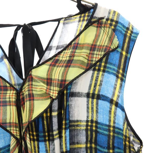 MARC JACOBS マークジェイコブス チェック柄 ノースリーブ ワンピース 12 レディース