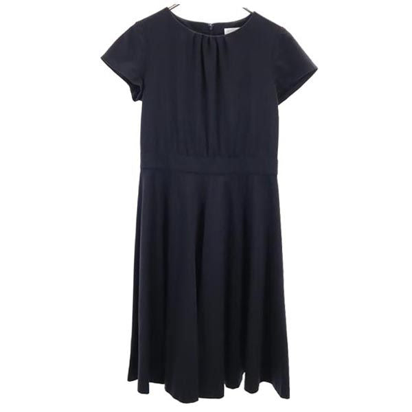 MACKINTOSH PHILOSOPHY マッキントッシュフィロソフィー 半袖 キャミソール付き ワンピース 38 濃紺 フォーマルワンピース レディース