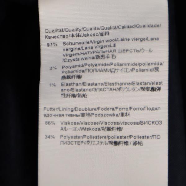 未使用 HUGO BOSS ヒューゴボス 半袖 ワンピース US10 ネイビー系 バックジップ レディース