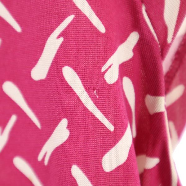DIANE VON FURSTENBERG ダイアンフォンファステンバーグ 総柄 ノースリーブ ワンピース 2 ピンク系 レディース