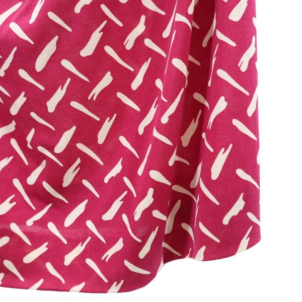 DIANE VON FURSTENBERG ダイアンフォンファステンバーグ 総柄 ノースリーブ ワンピース 2 ピンク系 レディース