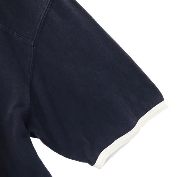 POLO JEANS COMPANY ポロジーンズカンパニー ロゴ刺繍 半袖 Vネック Tシャツ L ネイビー メンズ