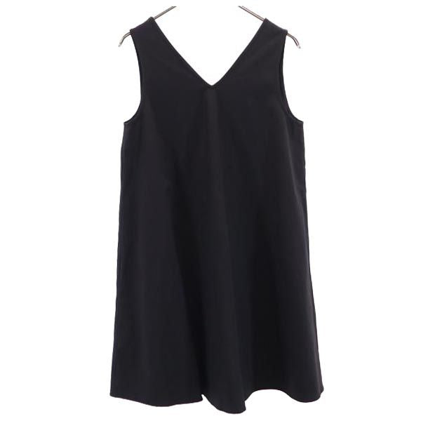 Ron Herman ロンハーマン 日本製 ノースリーブ ワンピース S 黒 レディース