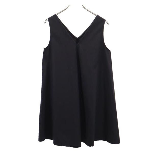 Ron Herman ロンハーマン 日本製 ノースリーブ ワンピース S 黒 レディース