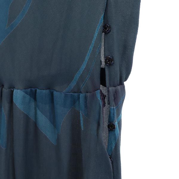 mila schon ミラショーン ノースリーブ シアー ワンピース グリーン系 レディース