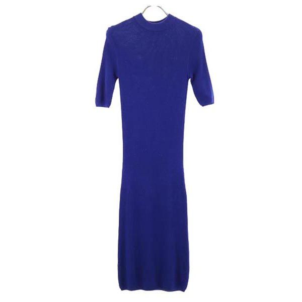 Alexander Wang アレキサンダーワン 半袖 ニット ワンピース XS 青 レディース